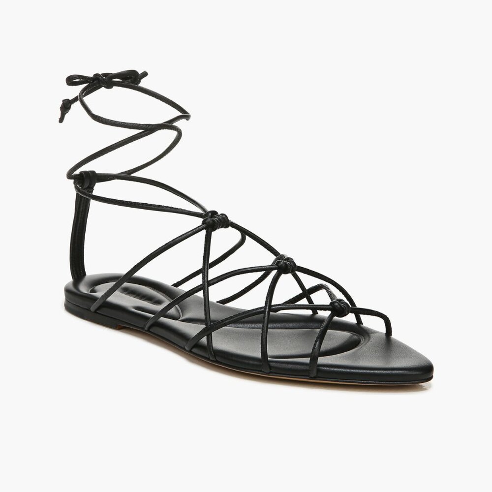 Vince Black Kenna Strappy‎ Sandal Leather Gladiator 9